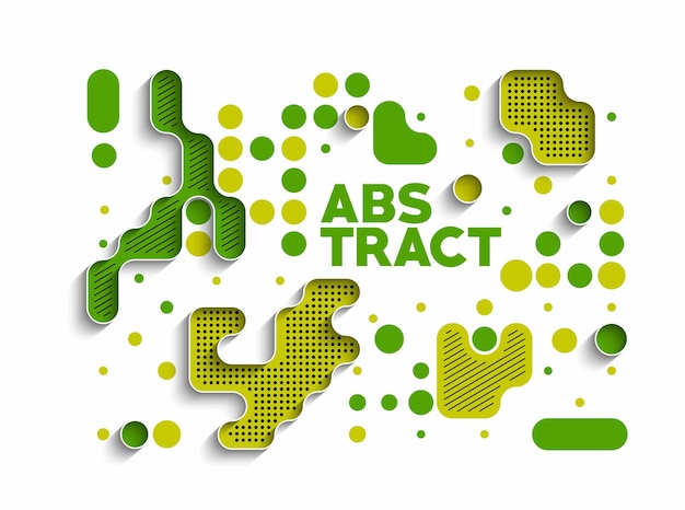 Cartel de banner abstracto con espacio de su texto, ilustración vectorial Formas de diseño.