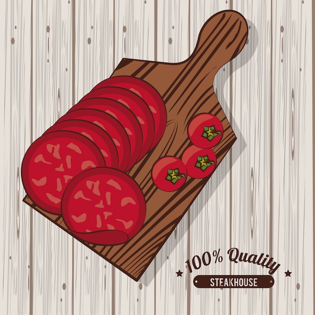 Vector cartel de barbacoa bbq