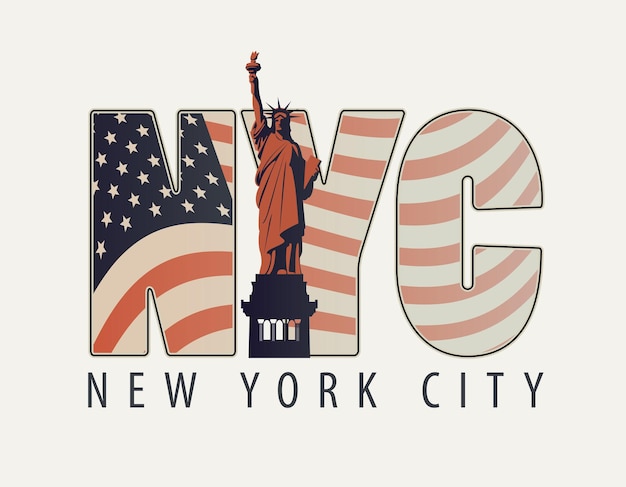 cartel de bienvenida de nueva york