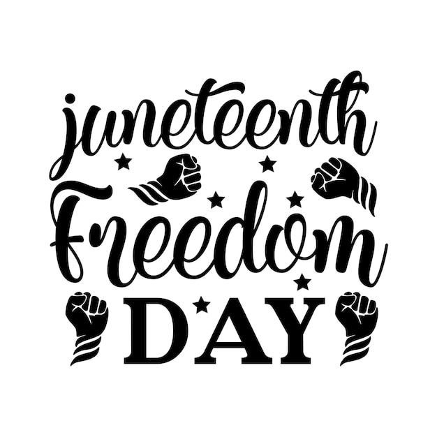 Un cartel en blanco y negro que dice el 18 de junio día de la libertad