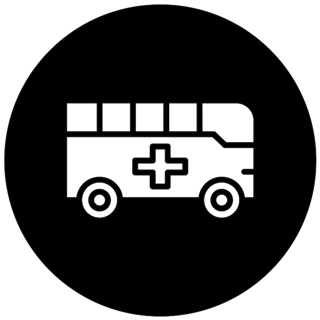 un cartel blanco y negro que dice ambulancias médicas en él