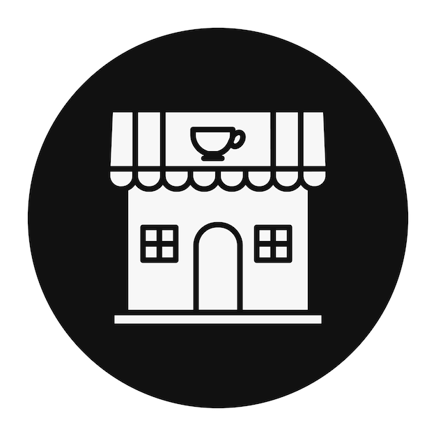 un cartel blanco y negro que dice casa de café