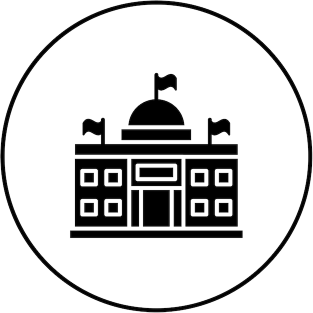 un cartel blanco y negro que dice el edificio del museo