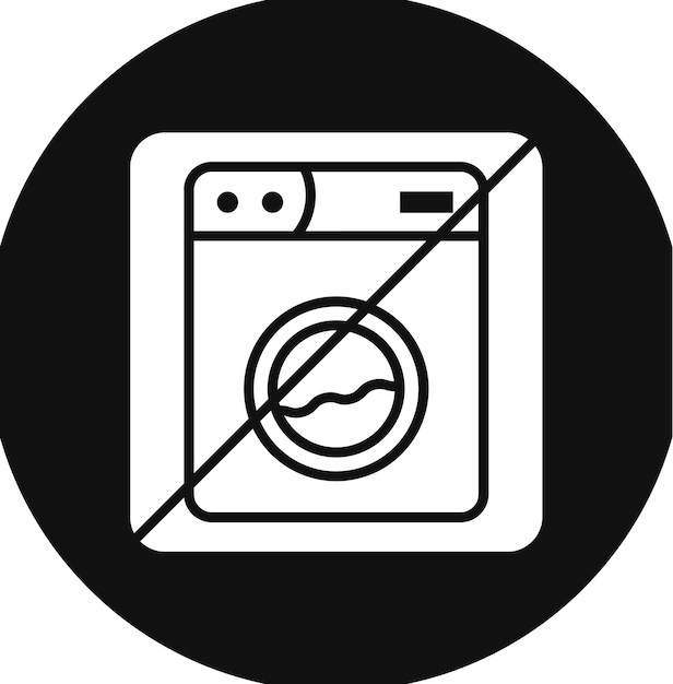 un cartel en blanco y negro que dice "no hay lavado"