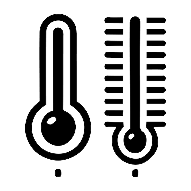 un cartel en blanco y negro que dice que la temperatura es de 3 a 5