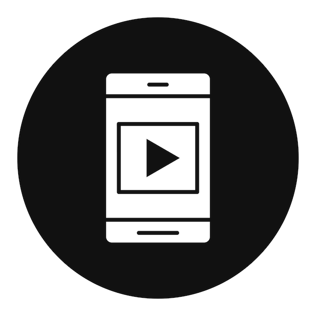 un cartel en blanco y negro que dice video en él