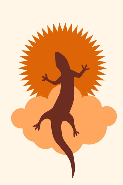 Cartel boho minimalista. Impresión boho abstracta para decoración de pared de guardería, publicidad de tienda infantil, impresión de camiseta, invitación de verano, etc.
