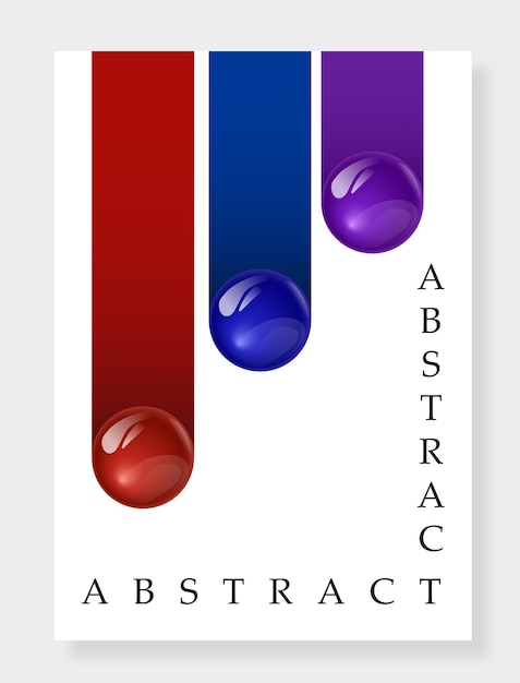 Cartel de bolas brillantes Líneas coloridas con esferas y figuras geométricas Caligrafía y tipografía Plantilla y diseño Ilustración vectorial isométrica realista aislada sobre fondo blanco