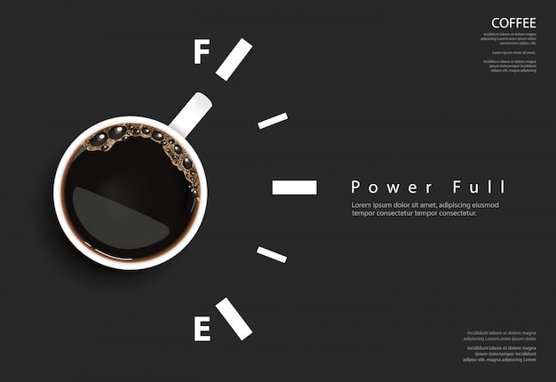 Cartel de café anuncio Flayers ilustración vectorial
