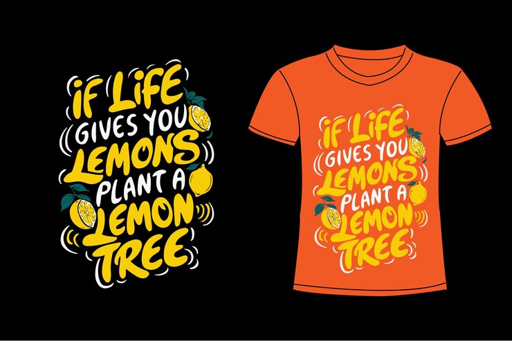 un cartel de una camiseta con una cita de la vida te da un árbol un árbol