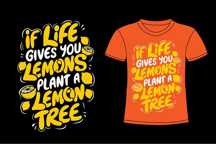 un cartel de una camiseta dice que la vida te da un árbol de limón