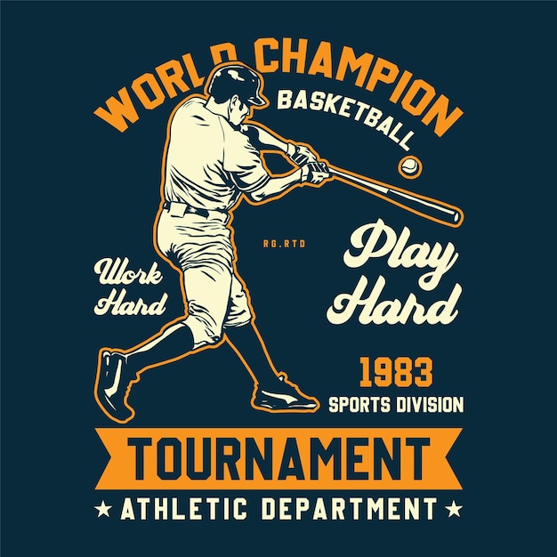 Un cartel para el campeón mundial de baloncesto baloncesto baloncesto.