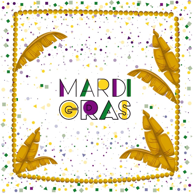 Cartel de carnaval mardi gras