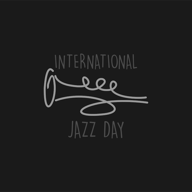 Vector cartel de celebración del evento del día internacional del jazz con colorido símbolo musical ilustración vectorial banner de música de jazz diseño artístico para volante promocional o invitación