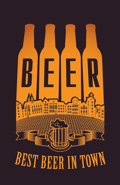 Cartel para cervecería