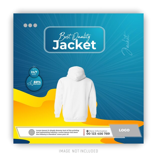un cartel para una chaqueta que dice quot chaqueta quot