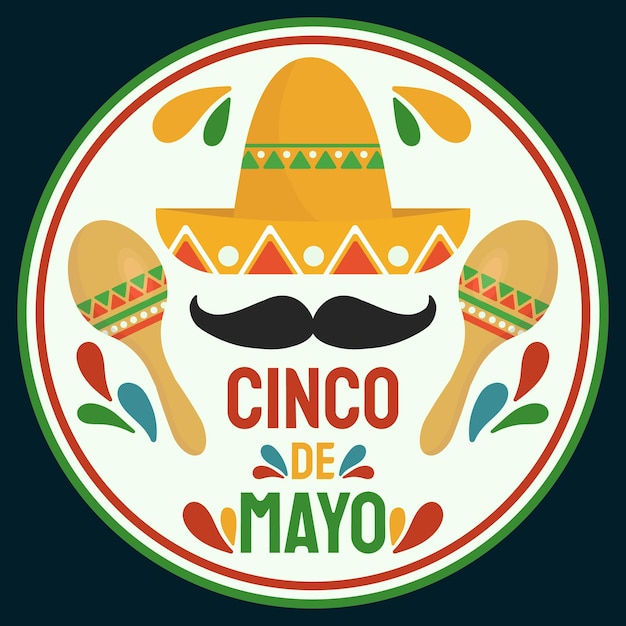 Cartel Cinco de mayo Ilustración Cinco de mayo