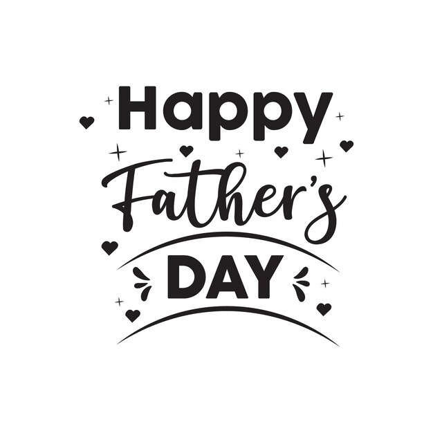 Cartel de citas inspiradoras del Día del padre feliz Tarjeta de letras de pincel moderno manuscrita para papá