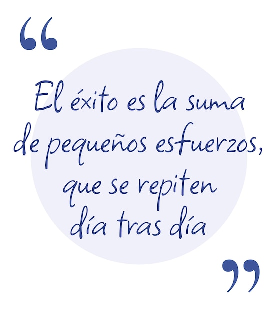 Un cartel con citas motivacionales en español para el trabajo