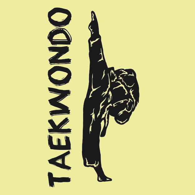 Un cartel para una clase de taekwondo.