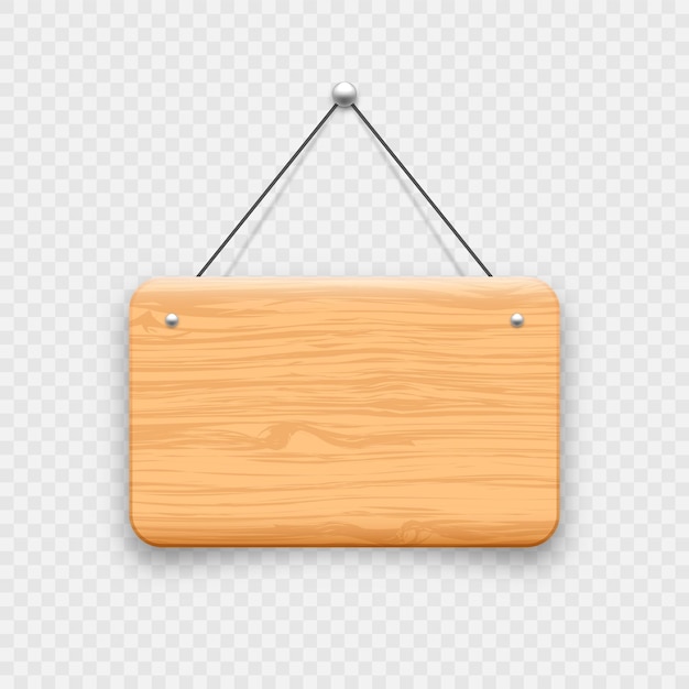 Cartel colgante de madera hecho de cartel de puerta de madera para un café, un restaurante, un bar o un anuncio de tienda minorista