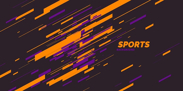 Cartel de color moderno para deportes. Ilustración vectorial