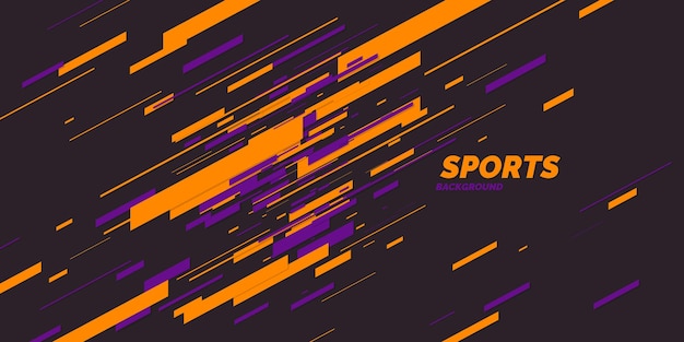 Vector cartel de color moderno para deportes. ilustración vectorial