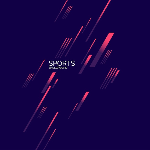 Vector cartel de color moderno para deportes. ilustración vectorial