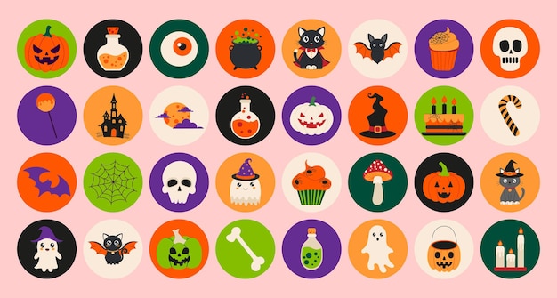 un cartel colorido con una calabaza y una calabaca en él