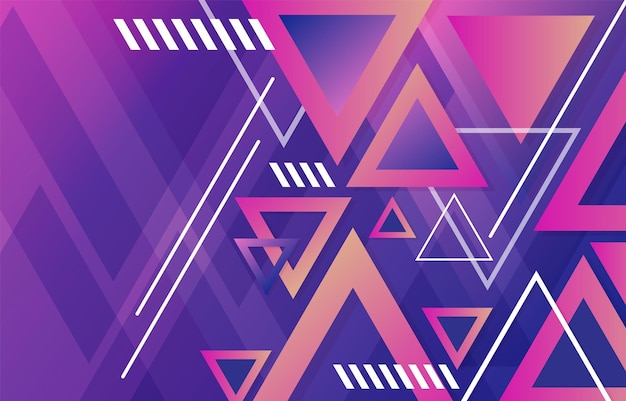 un cartel colorido con un diseño geométrico y un diseño geometrico