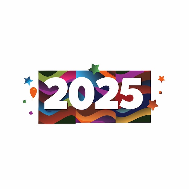 un cartel colorido con el número 20 en él