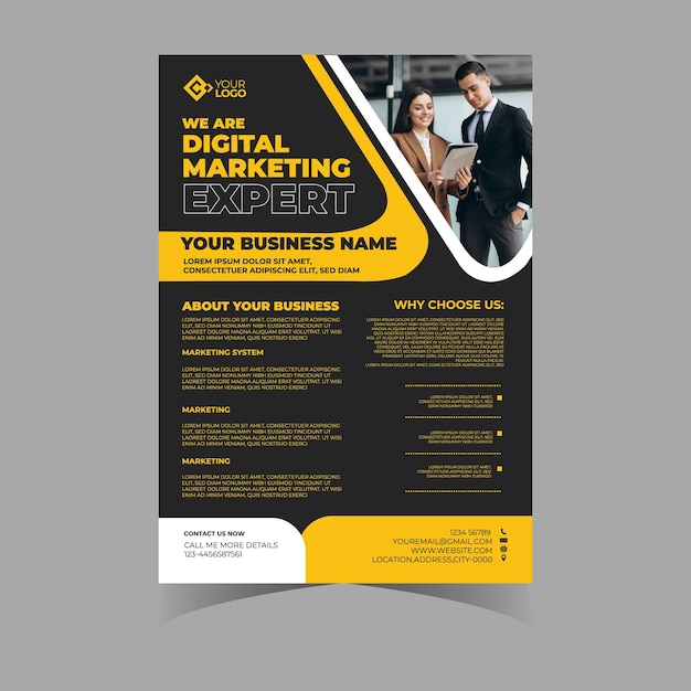 un cartel para la compañía de marketing digital llamada marketing digital