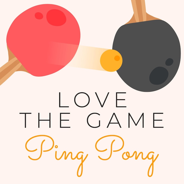 Vector un cartel del concepto de ping pong para la competencia deportiva