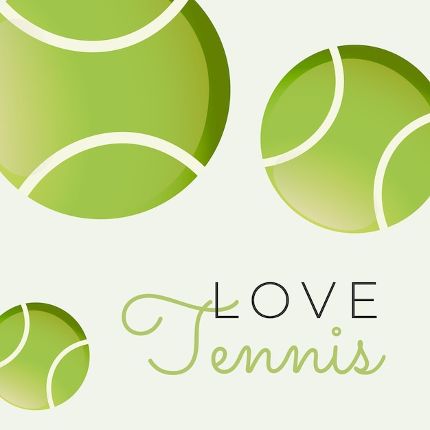 Un cartel del concepto de tenis para la competencia deportiva