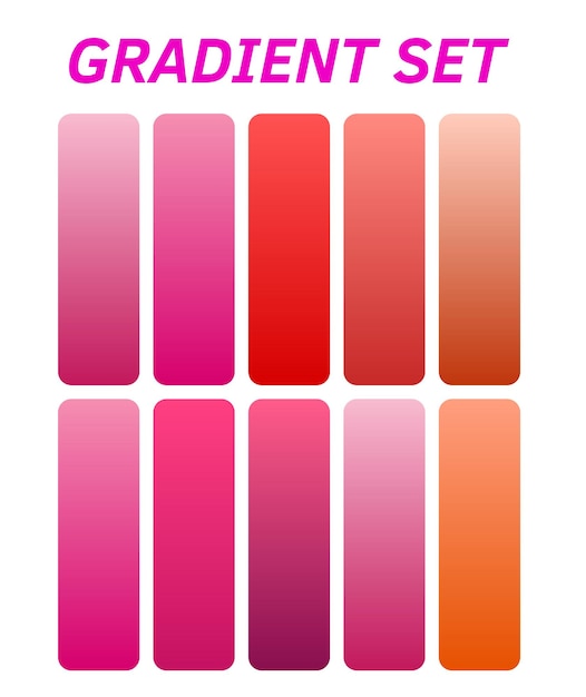 un cartel para un conjunto de gadgets con colores rosados y naranjas