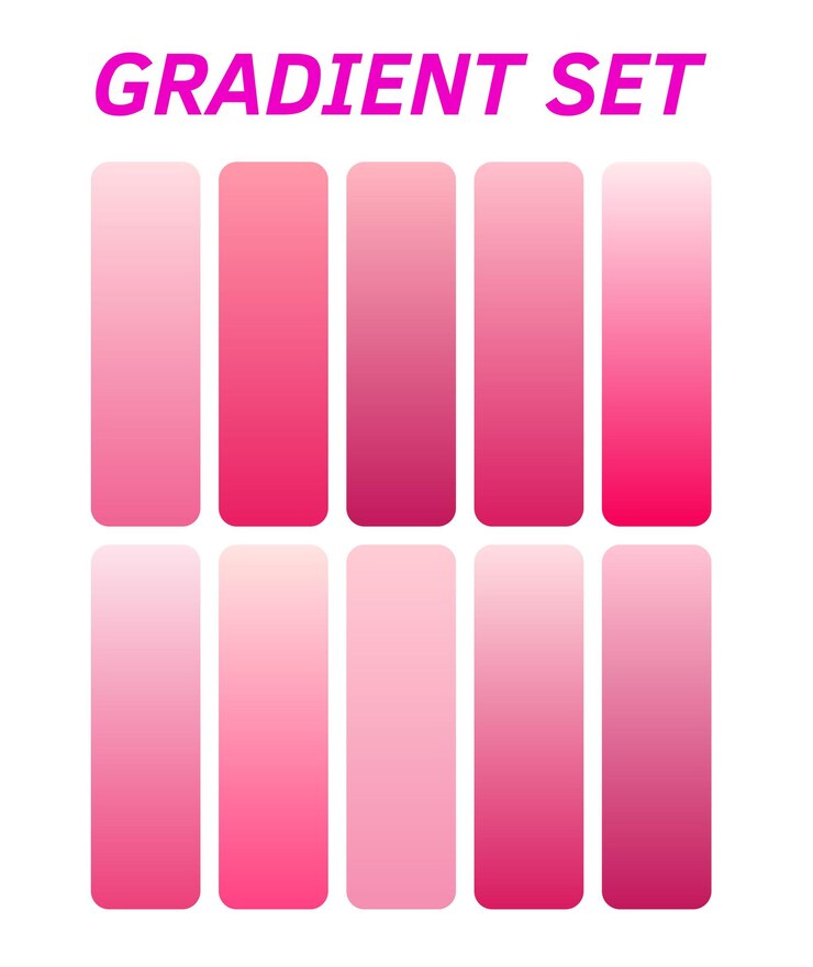 Vector un cartel para un conjunto rosa de lápices de labios