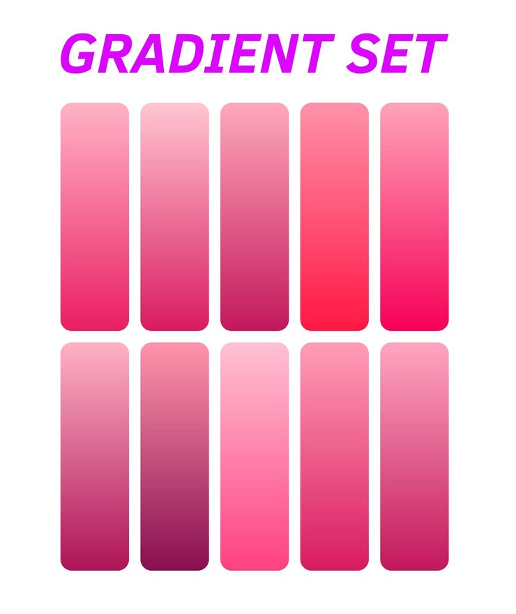 Vector un cartel para un conjunto rosa de uñas