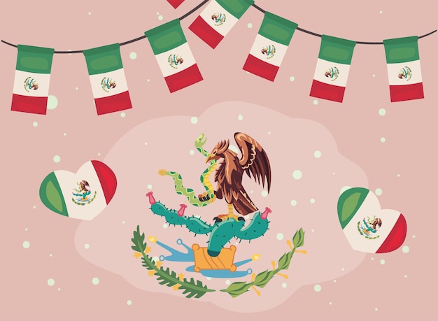 Cartel conmemorativo mexicano