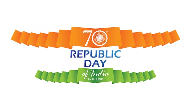 Cartel creativo, pancarta o folleto para el día de la república de la india.