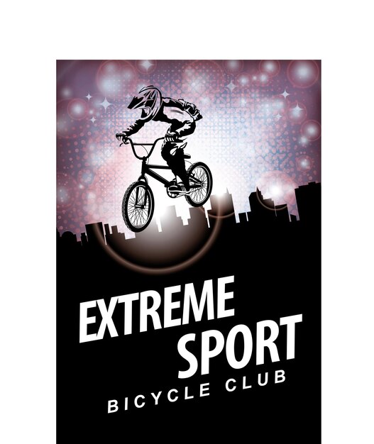 Cartel de deporte extremo