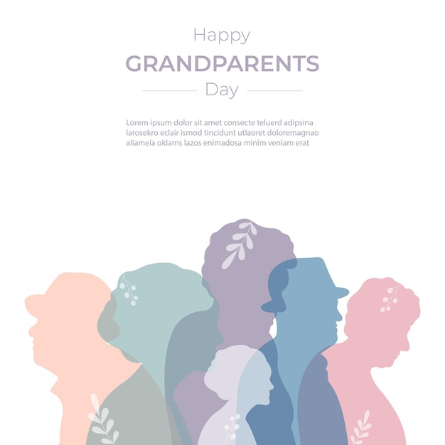 Un cartel para el día de los abuelos.