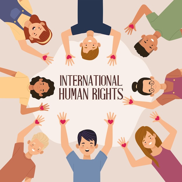 Cartel del día de los derechos humanos