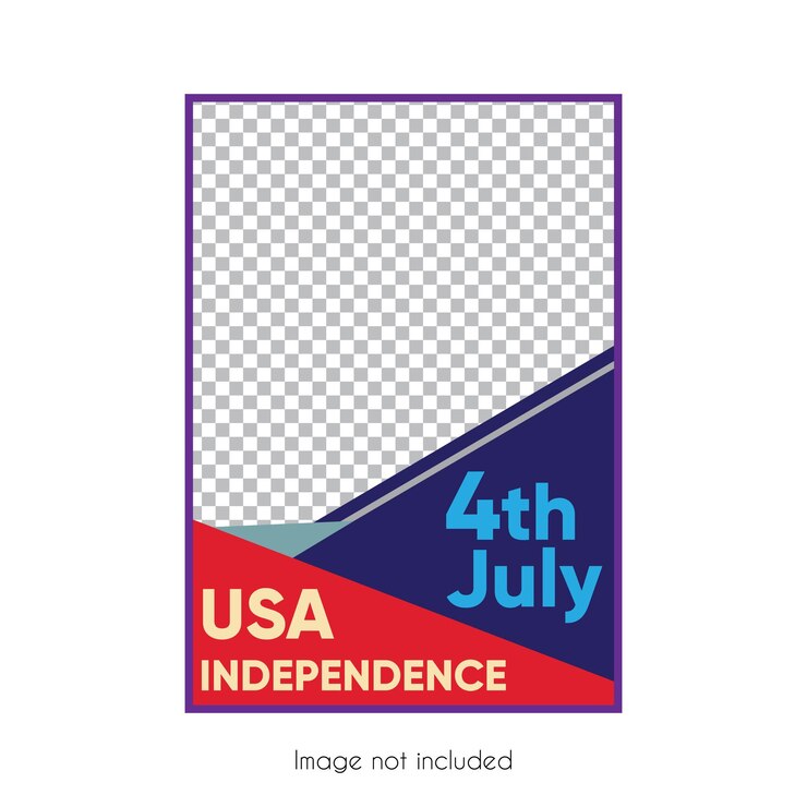 Cartel del Día de la Independencia de Estados Unidos, 4 de julio, con plantilla de volante vectorial de la estatua de la libertad