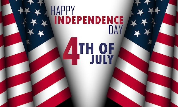 El cartel del día de la independencia de Estados Unidos