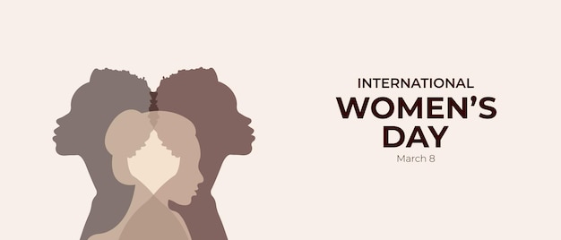 Un cartel para el día internacional de la mujer.
