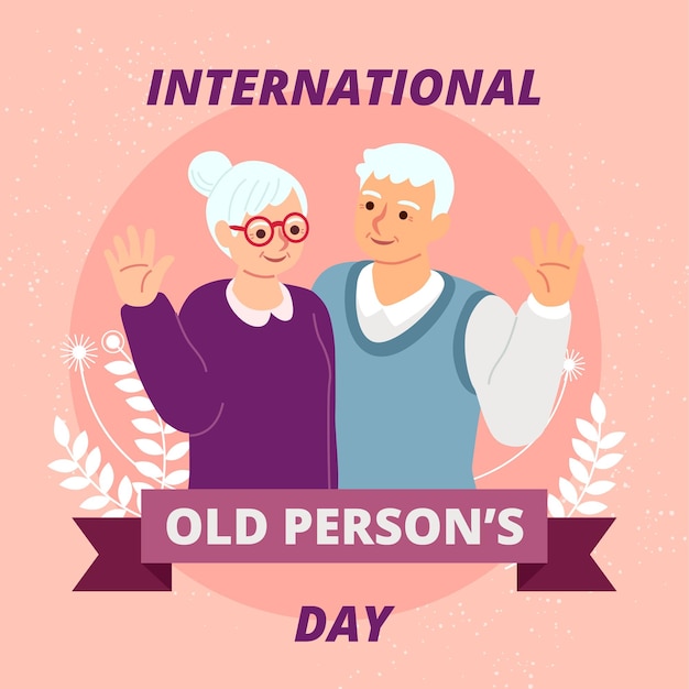 Cartel del Día Internacional de las Personas de Edad