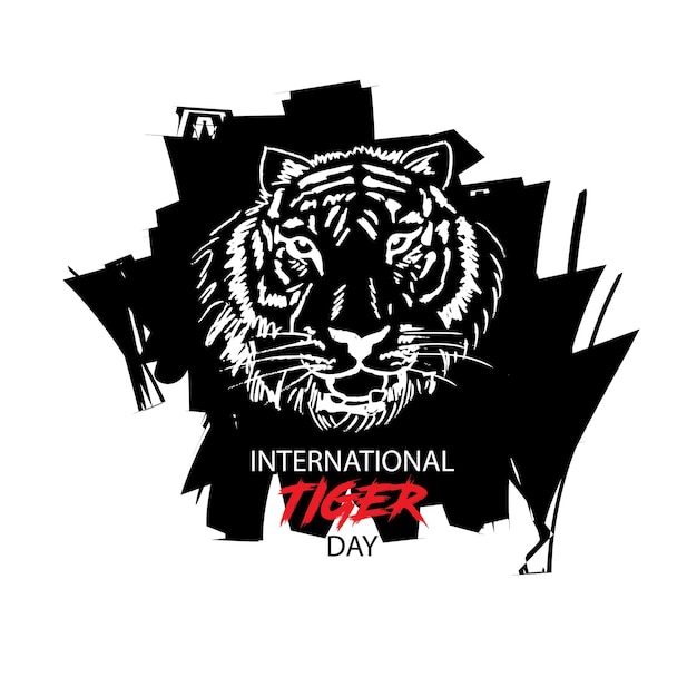 Cartel del día internacional del tigre.