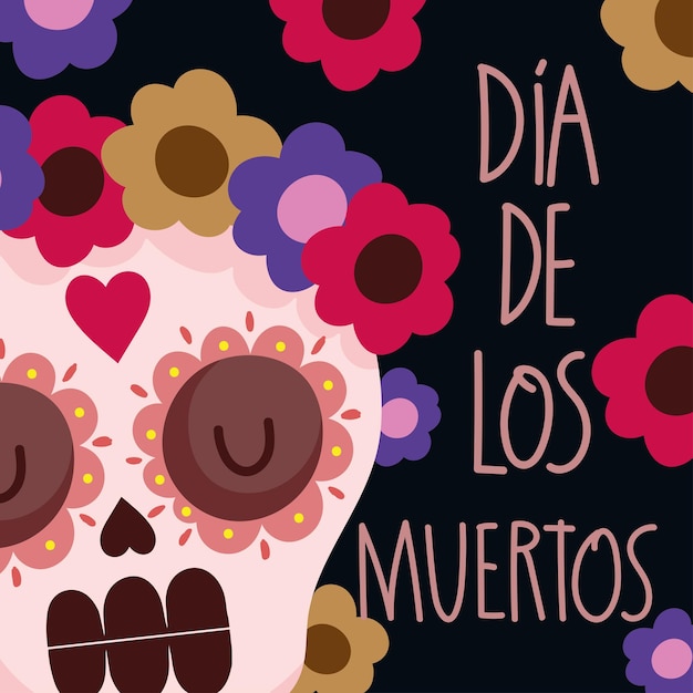 Cartel del dia de los muertos