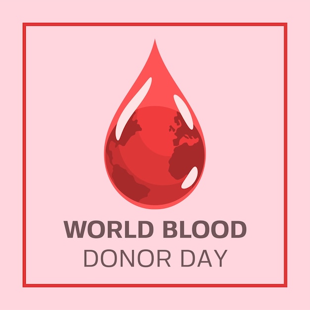 Cartel del día mundial de donantes de sangre