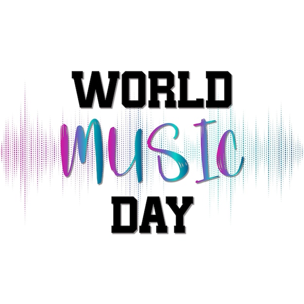 cartel del día mundial de la música